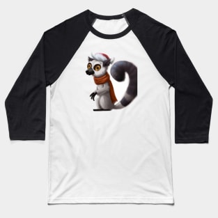 Cute Lemur Drawing Baseball T-Shirt